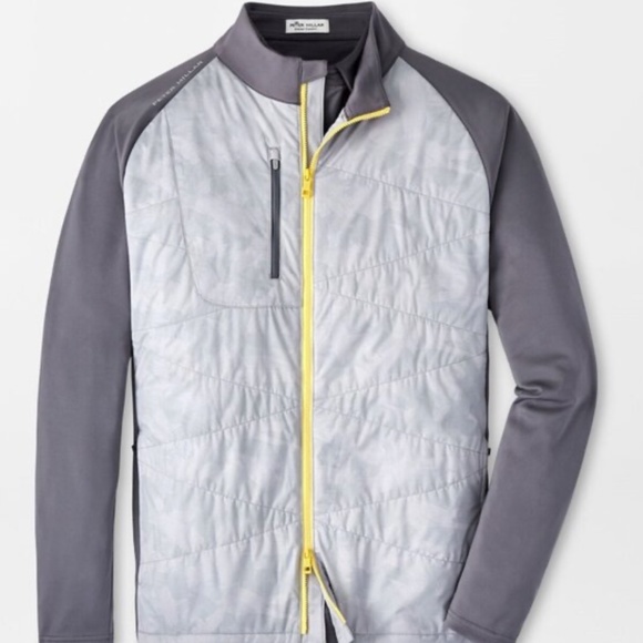 Peter Millar Men's Medium Gale Grey/Iron Merge Hybrid Jacket MSRP $245 - Picture 1 of 11